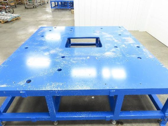 13/16" Steel Top Machine Base Welding Table Work Bench 88-1/2x94-1/2"26-1/2"H