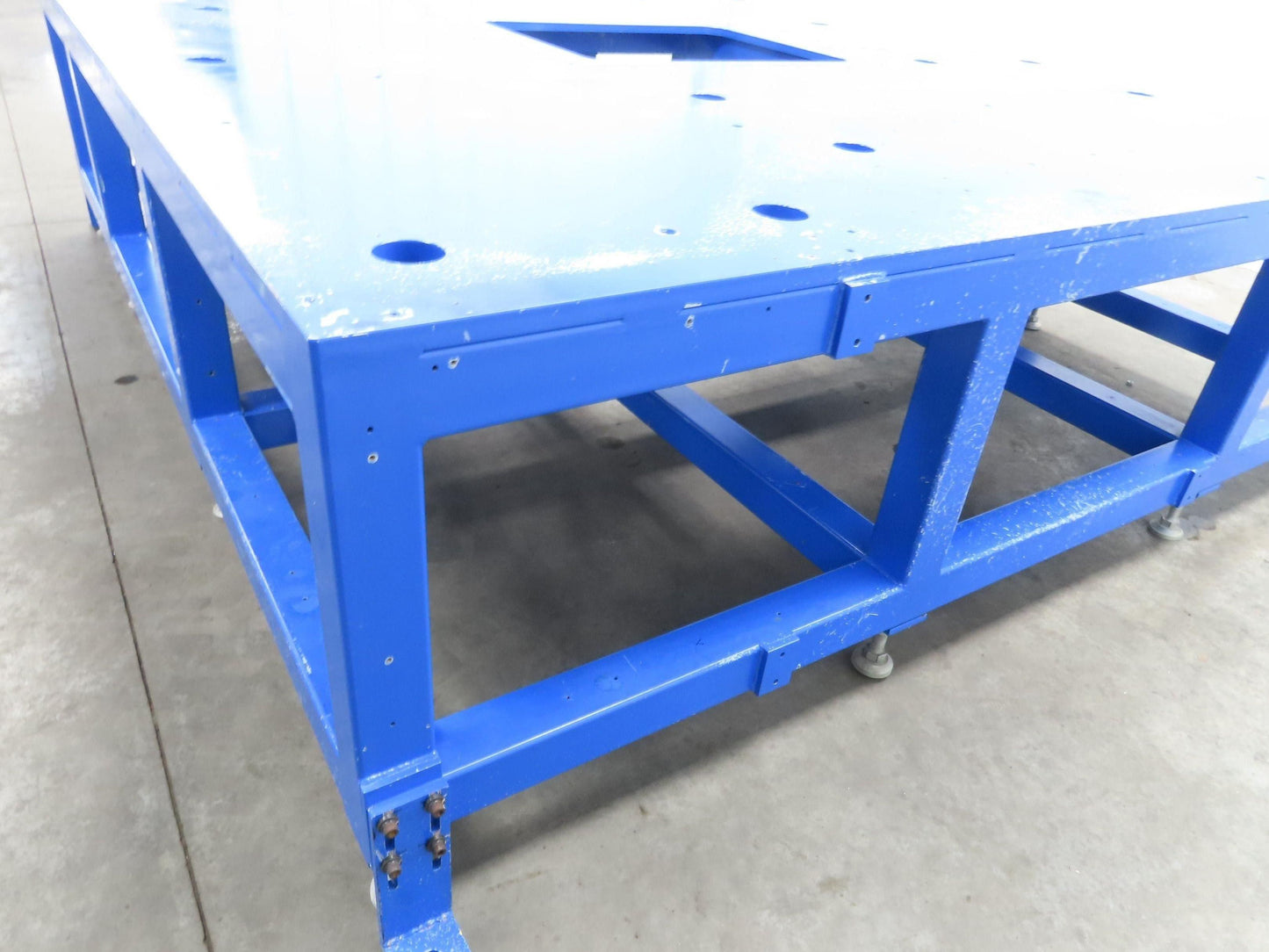13/16" Steel Top Machine Base Welding Table Work Bench 88-1/2x94-1/2"26-1/2"H
