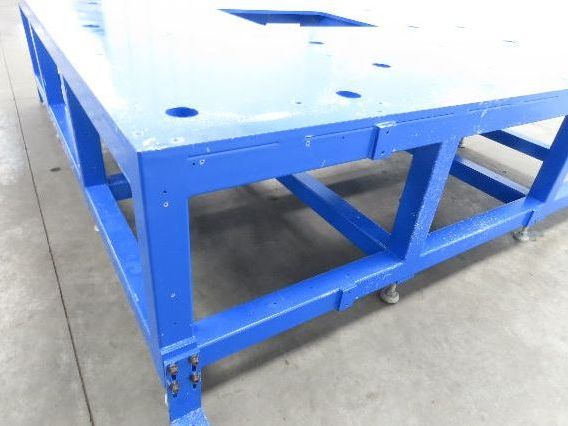 13/16" Steel Top Machine Base Welding Table Work Bench 88-1/2x94-1/2"26-1/2"H