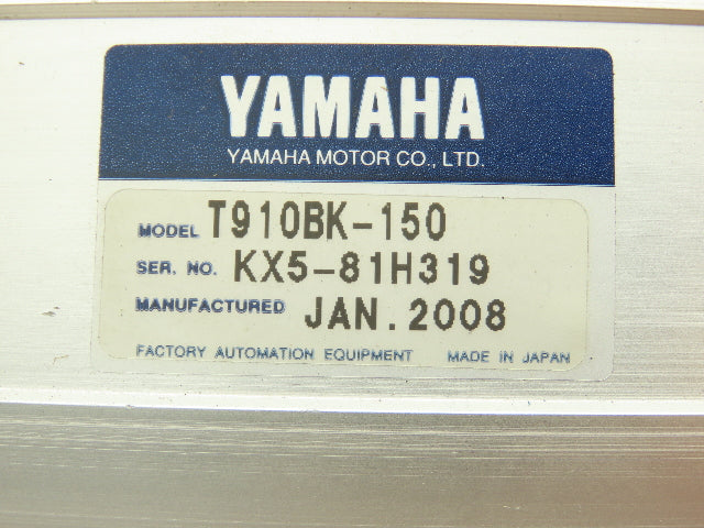 Yamaha T910BK-150 Servo Linear Actuator 150mm Travel Encoder Ballscrew