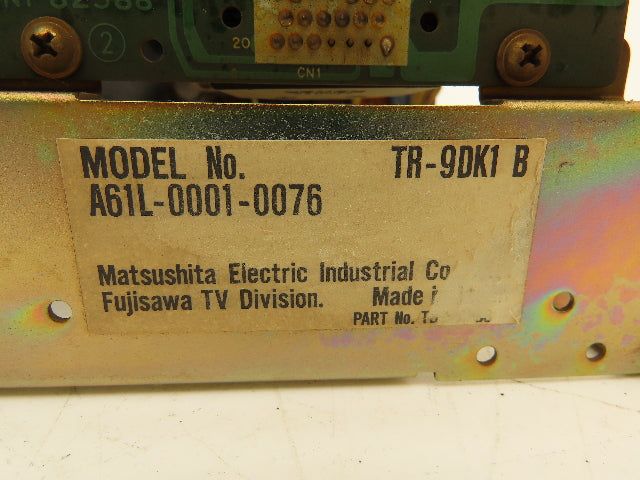 Matsushita Fanuc TR-9DK1 Display Screen Bad Burn-In