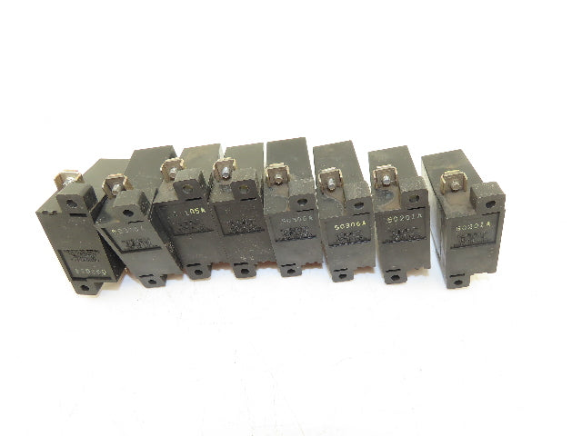 Matsushita 41-15192 B-12 M-5 Circuit Breakers 220VAC 1A 2A 5A Mixed Lot of 8