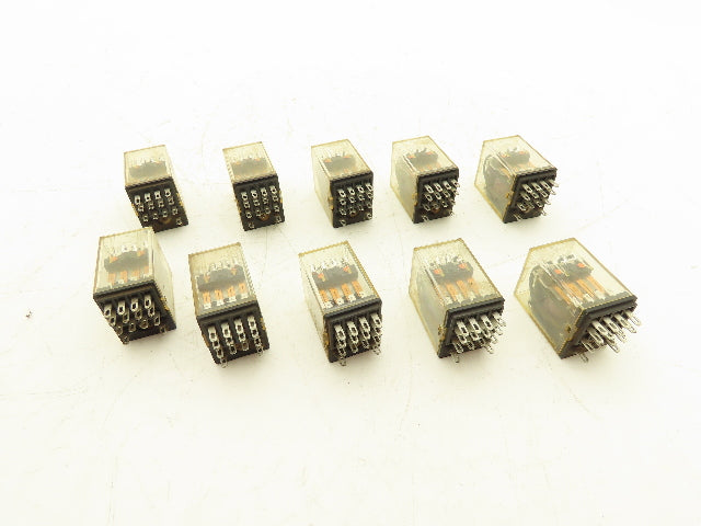 Fuji Electric HH54PW Miniature Control Relay 3A 24VDC Coil 4PDT Lot of 10