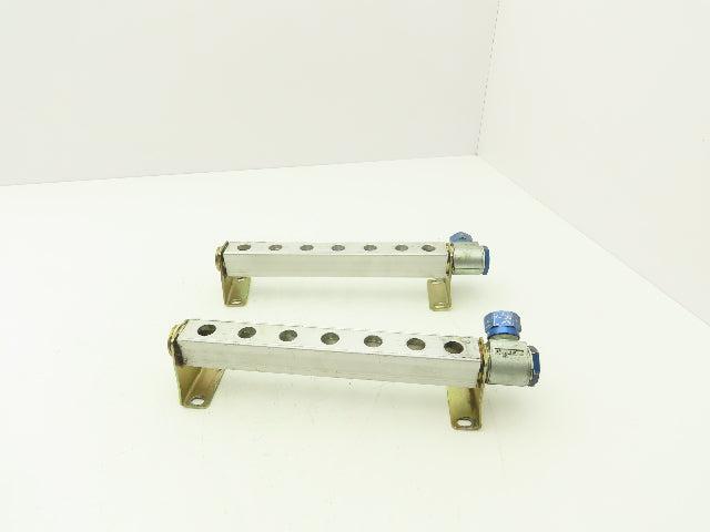 Festo PAL-1/4-7-B Solenoid Valve Supply Manifold 7-Station G1/2" Lot of 2