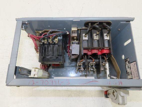 Square D 8998 MCC Bucket Motor Starter 10Hp Size 1 Fused Disconnect 3 Pole 600V