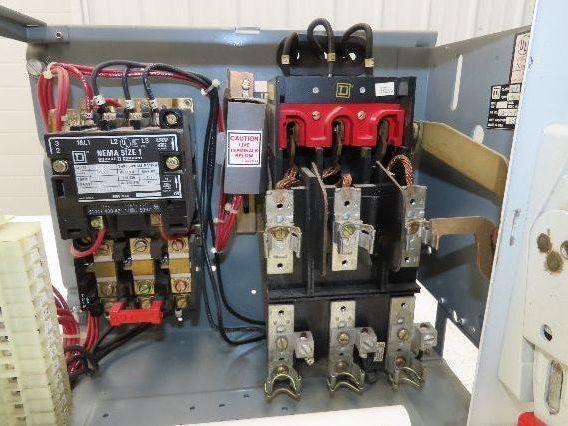 Square D 8998 MCC Bucket Motor Starter 10Hp Size 1 Fused Disconnect 3 Pole 600V