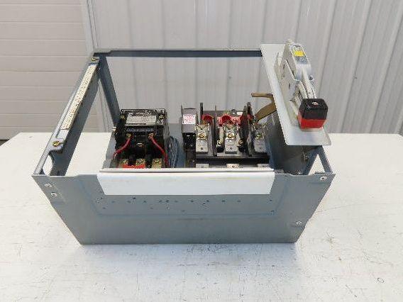 Square D 8998 MCC Bucket Motor Starter 10Hp Size 1 Fused Disconnect 3 Pole 600V