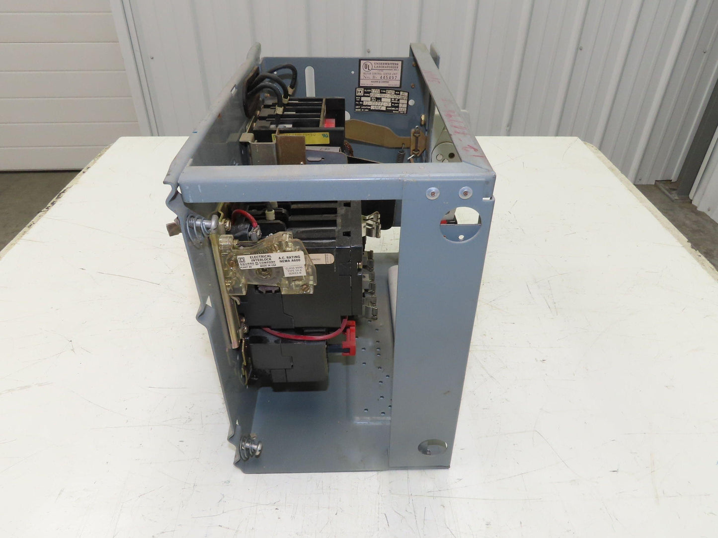 Square D 8998 MCC Bucket Motor Starter 10Hp Size 1 Fused Disconnect 3 Pole 600V