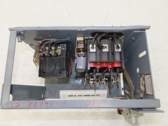 Square D 8998 MCC Bucket Motor Starter 10Hp Size 1 Fused Disconnect 3 Pole 600V