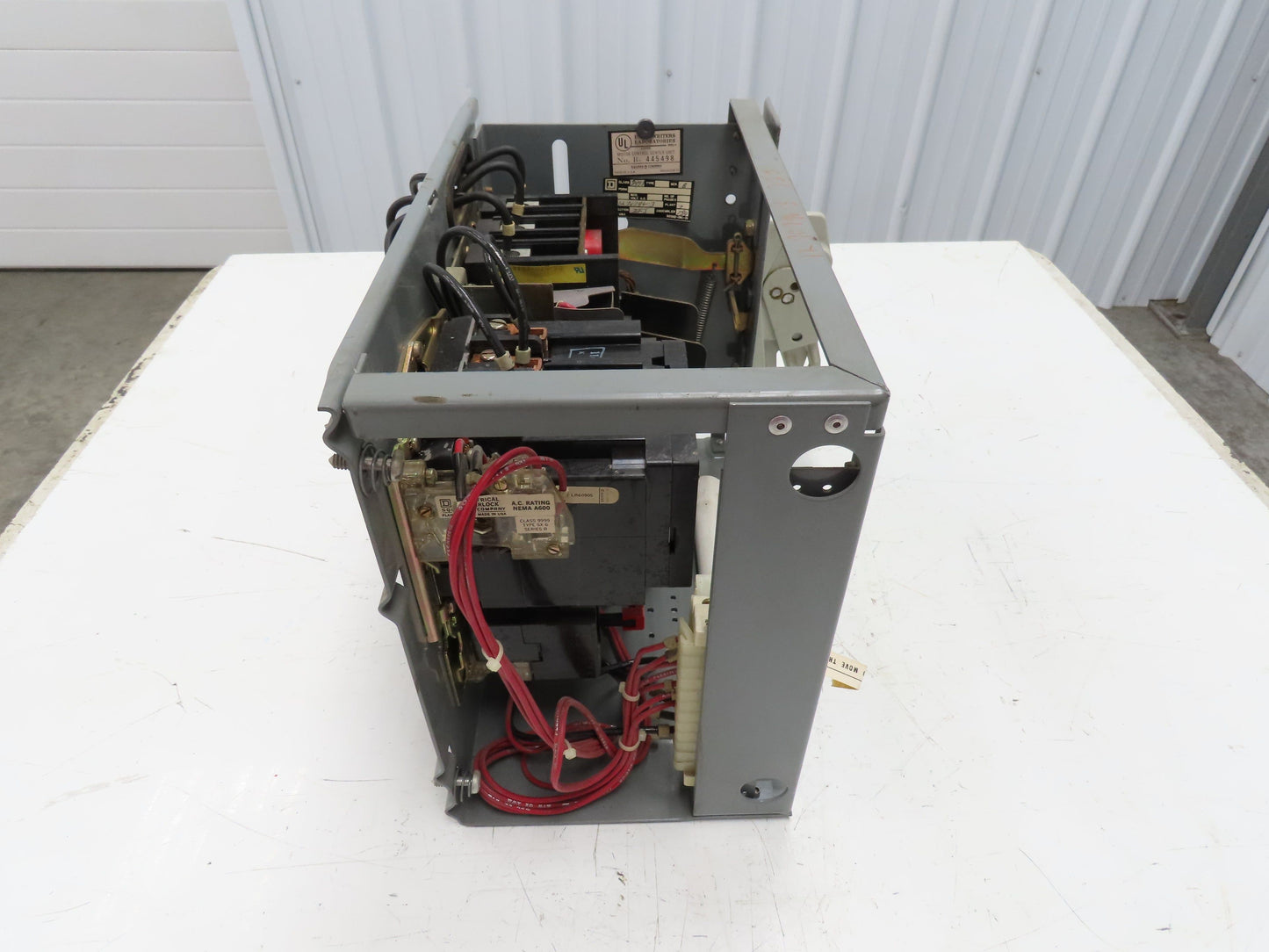 Square D 8998 MCC Bucket Motor Starter 25Hp Size 2 Fused Disconnect 3 Pole 600V