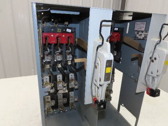 Square D 8998 MCC Bucket Dual Feeder 17" Fused Disconnect 30/60Amp 3 Pole 600V