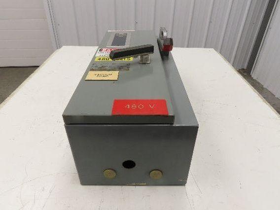 Allen Bradley 512 Combination Motor Starter 30A Disconnect 600V 3Ph Empty