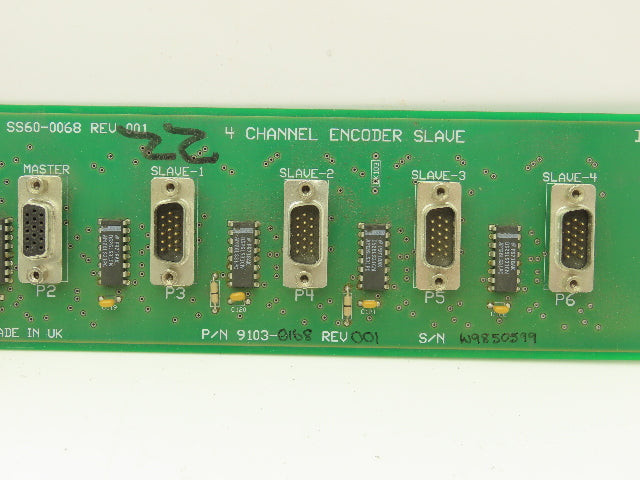 Allen Bradley 9103-0168 SS60-0068 Rev 001 4 Channel Encoder Slave Circuit Board