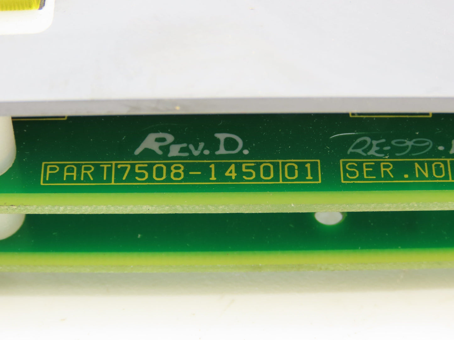 PressTech 7602-2160 | 7508-1440 | 7508-1450 Control Panel Rev D