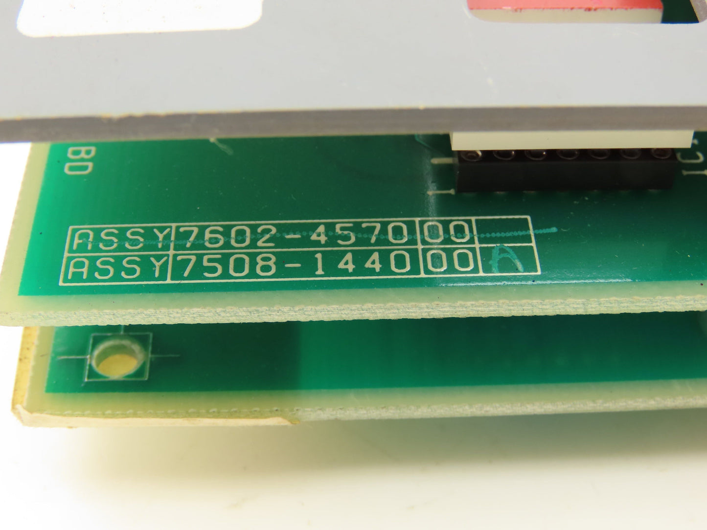 PressTech 7602-2160 | 7508-1440 | 7508-1450 Control Panel Rev D