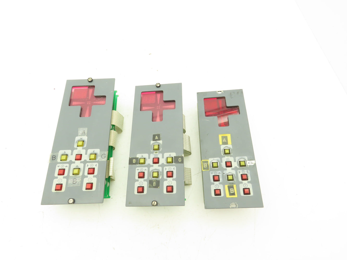 PressTech Controls 7602-9970-00D 7602-996D Control Display Panel Lot of 3