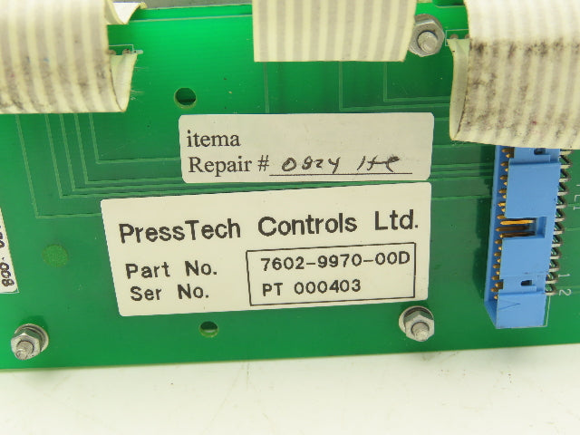 PressTech Controls 7602-9970-00D 7602-996D Control Display Panel Lot of 3