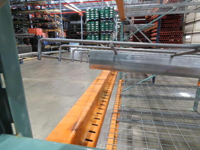 Teardrop Pallet Rack 4 Shelf 10' x 60" Upright 96" Shelf 46" Wire Deck Shop