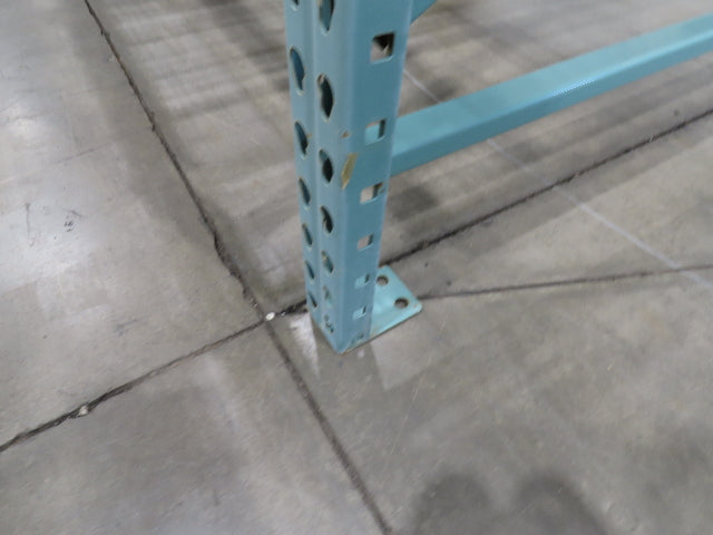 Teardrop Pallet Rack 4 Shelf 10' x 60" Upright 96" Shelf 46" Wire Deck Shop
