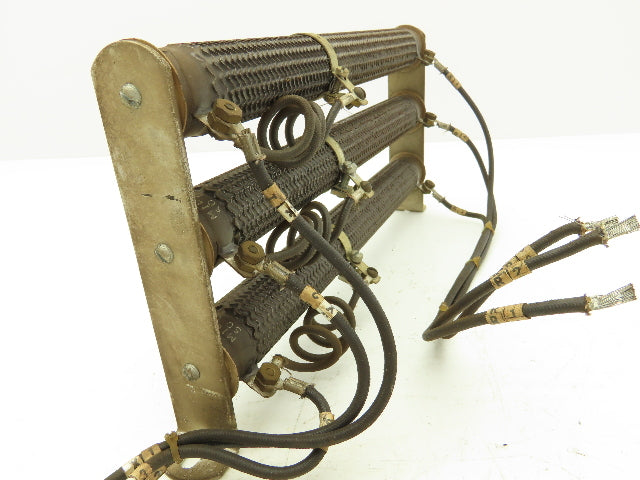 Milwaukee Ceramic Rib Wound Resistor 50 Ohm 11.5" Set of 3 Chassis Mount Assy