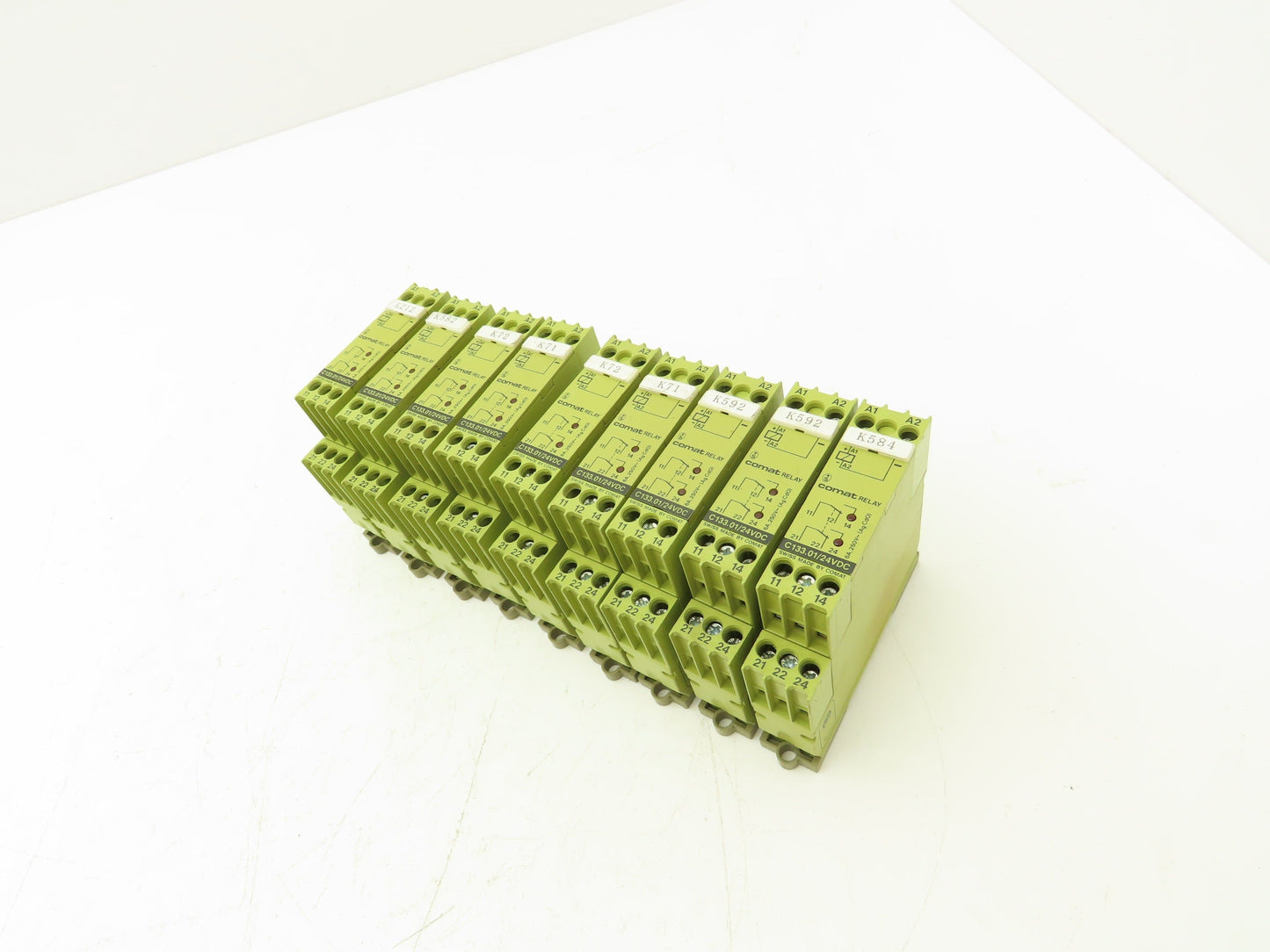 Comat C133.01/24VDC Relay 2NC 2NO Lot of 9