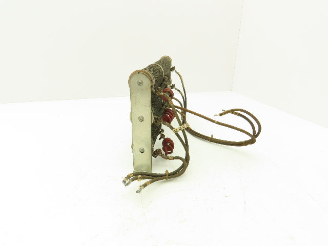 D50 Ceramic Rib Wound Resistor 50 Ohm 11.5" Set of 3 Chassis Mount Assy