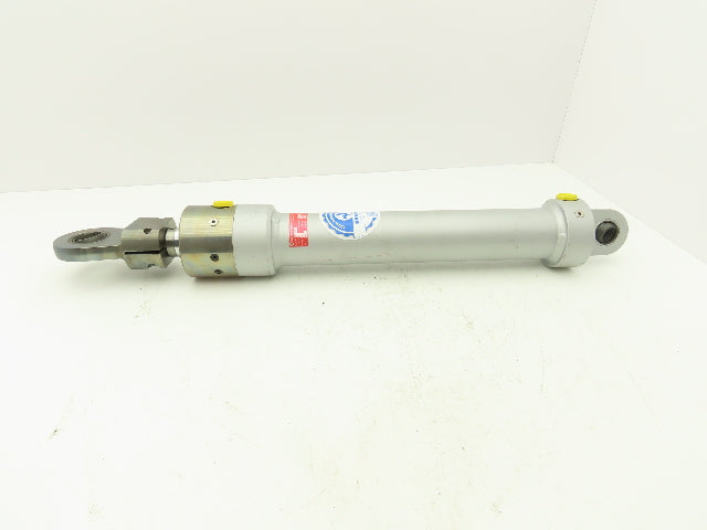 Hanchen Round Hydraulic Cylinder 60mm Bore 360mm Stroke Pivot Mount 1740 PSI