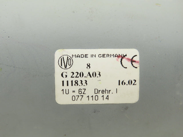 Baumer G 220.A03 111833 Analog Rotary Encoder 6 Counts Per Rotation 6mm Shaft