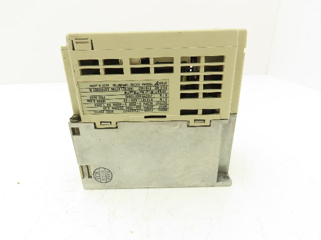 Yaskawa CIMR-J7AA20P7 Variable Frequency AC Drive 230VAC 3PH 400Hz 5A 1.9kVA