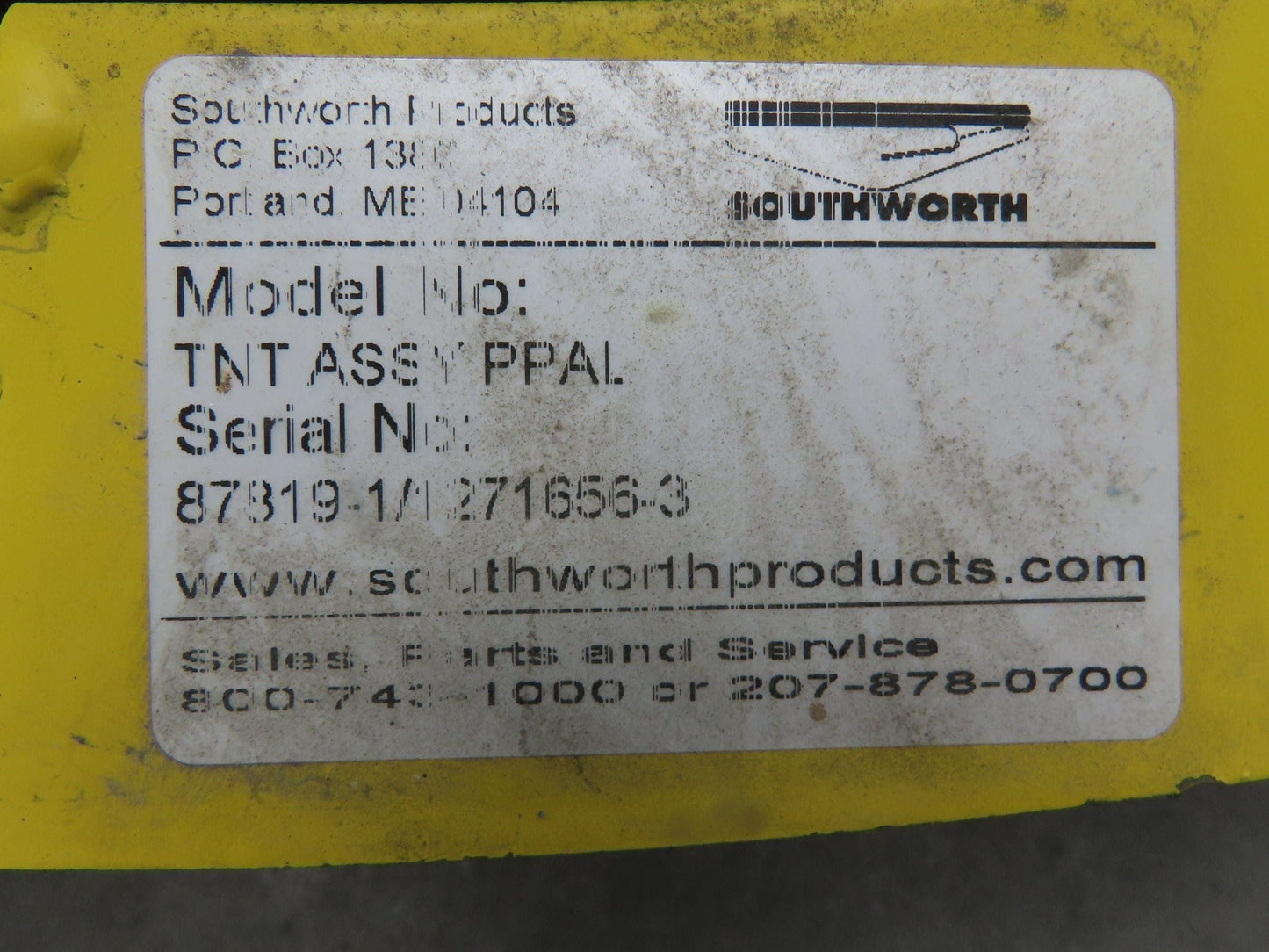 Southworth TNT Palletpal Disc Turntable 4000lb 43" Low Profile Floor Height