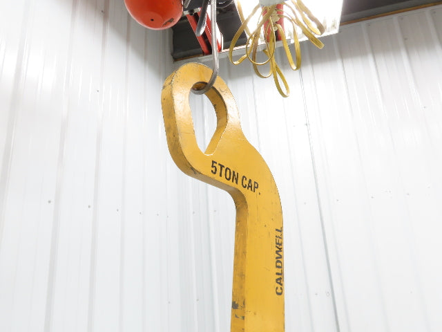 Caldwell 80HS-5-7.5/29 Dixon Coil Lifting Hook with Pivoting Wedge 5-Ton 10000Lb