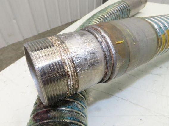Willcox Flexible Chemical Transfer Hose 316 Stainless 2" NPT x 11' 6"L
