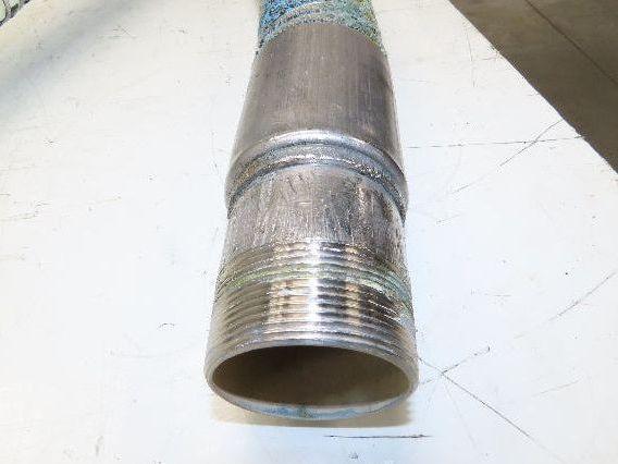 Willcox Flexible Chemical Transfer Hose 316 Stainless 2" NPT x 11' 6"L