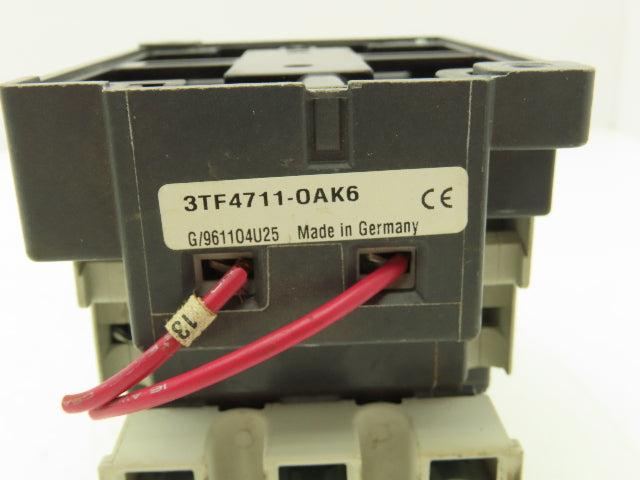 Siemens 3TF4711-0AK6 Motor Starter IEC Contactor 80A 3-Pole 600V 3PH 120V Coil