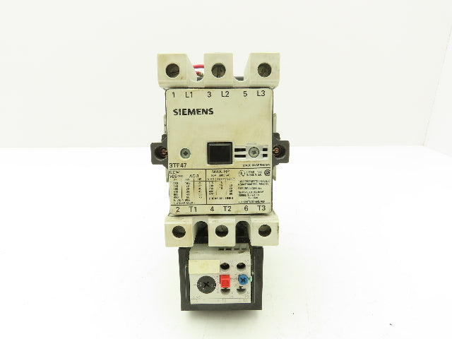 Siemens 3TF4711-0AK6 Motor Starter IEC Contactor 80A 3-Pole 600V 3PH 120V Coil