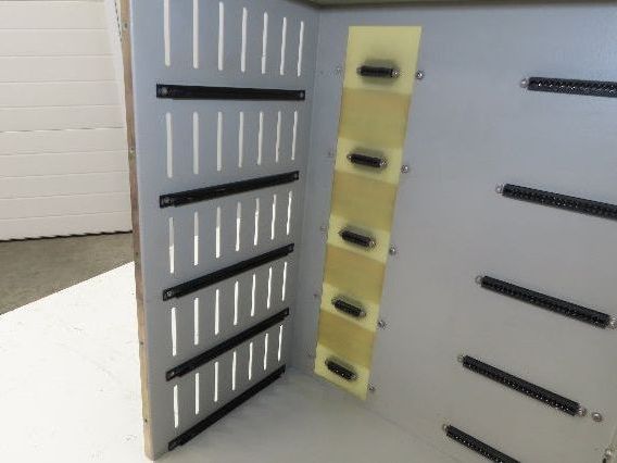 Glassman CAB-ESA-FX-01 High Voltage 5-Slot Card Rack PLC Chassis Cabinet