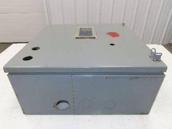 Allen Bradley Electrical Enclosure 19x18x8" Combination Motor Starter Box Sz 3