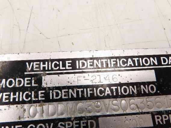 Oshkosh C6-3-129 Spicer Slip Yoke 16 Spline 67" Drive Shaft U-Joint Rockwell