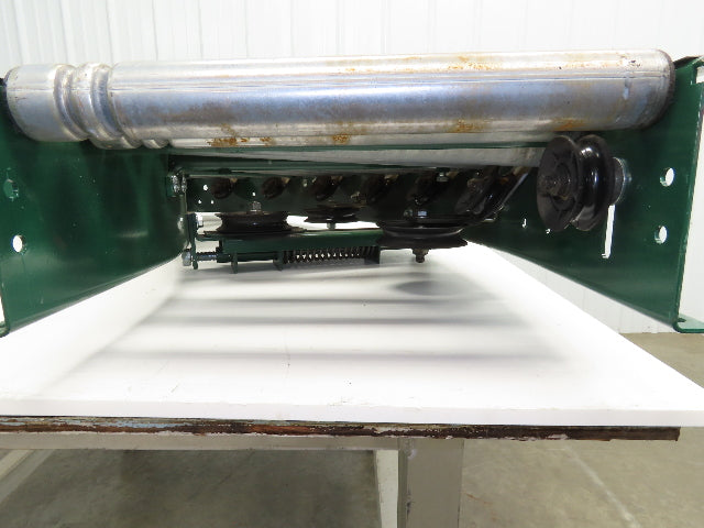 Roach 90° Curve Accumulation Roller Conveyor 18"W 16"BF V-Belt Slave Drive