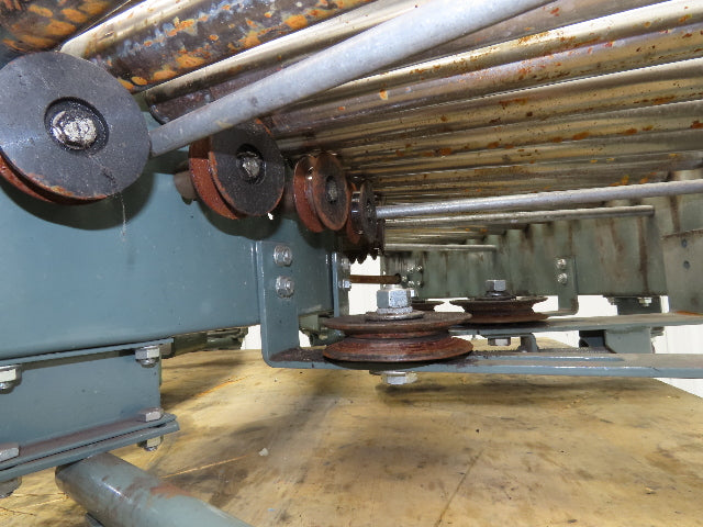 Hytrol 90° Curve Roller Conveyor 18"W 16"BF V-Belt Slave Drive 1-3/8" Roller
