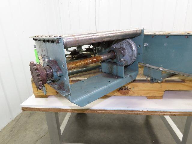 Hytrol 90° Curve Roller Conveyor 18"W 16"BF V-Belt Slave Drive 1-3/8" Roller