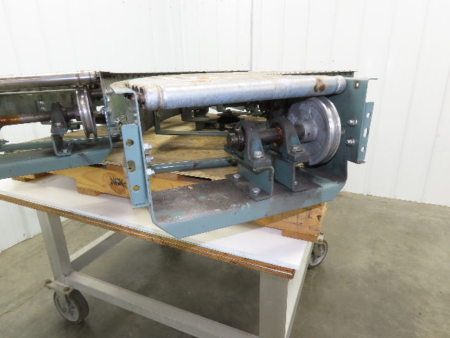 Hytrol 90° Curve Roller Conveyor 18"W 16"BF V-Belt Slave Drive 1-3/8" Roller