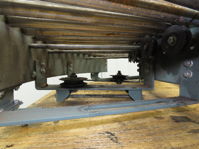 Hytrol 90° Curve Roller Conveyor 18"W 16"BF V-Belt Slave Drive 1-3/8" Roller