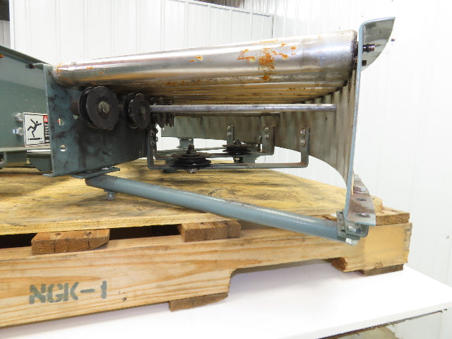 Hytrol 90° Curve Roller Conveyor 18"W 16"BF V-Belt Slave Drive 1-3/8" Roller
