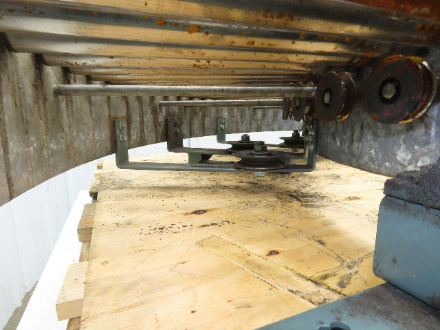 Hytrol 90° Curve Roller Conveyor 18"W 16"BF V-Belt Slave Drive 1-3/8" Roller