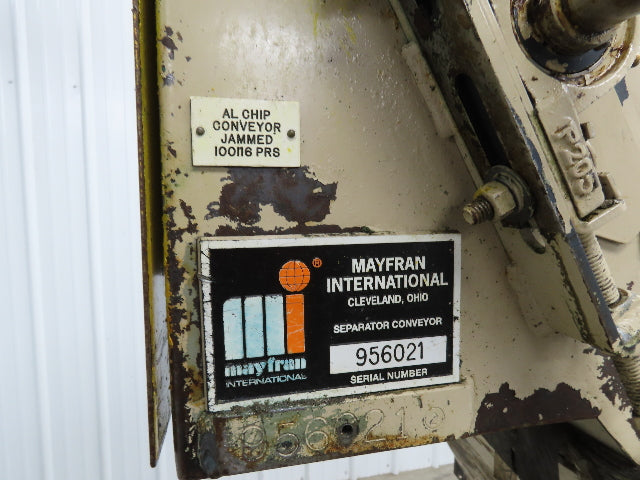 Mayfran CNC Chip Conveyor Drag Chain 20"x 30" Infeed 51" Discharge 460V 3PH