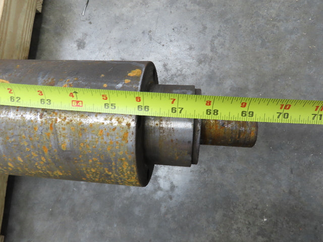 Heavy Duty Steel Conveyor Pulley Roller 5" Dia x 68"BF 72" OAL Welded Shafts