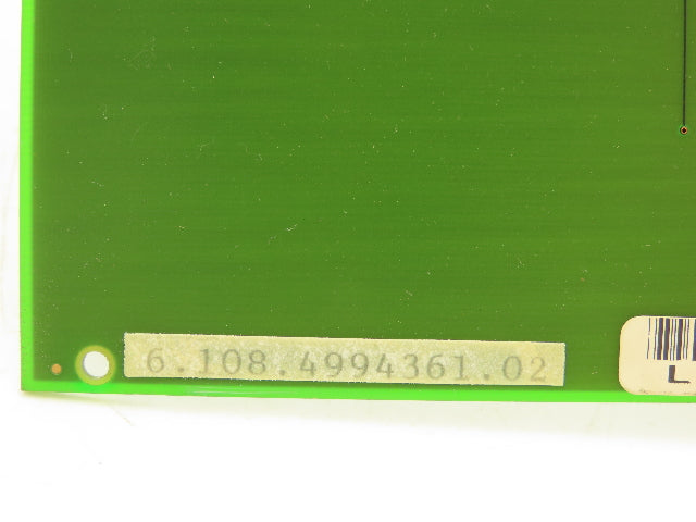 Intermas 6.108.4994361.02 Communication Card Gravure Cylinder HELL Engraving