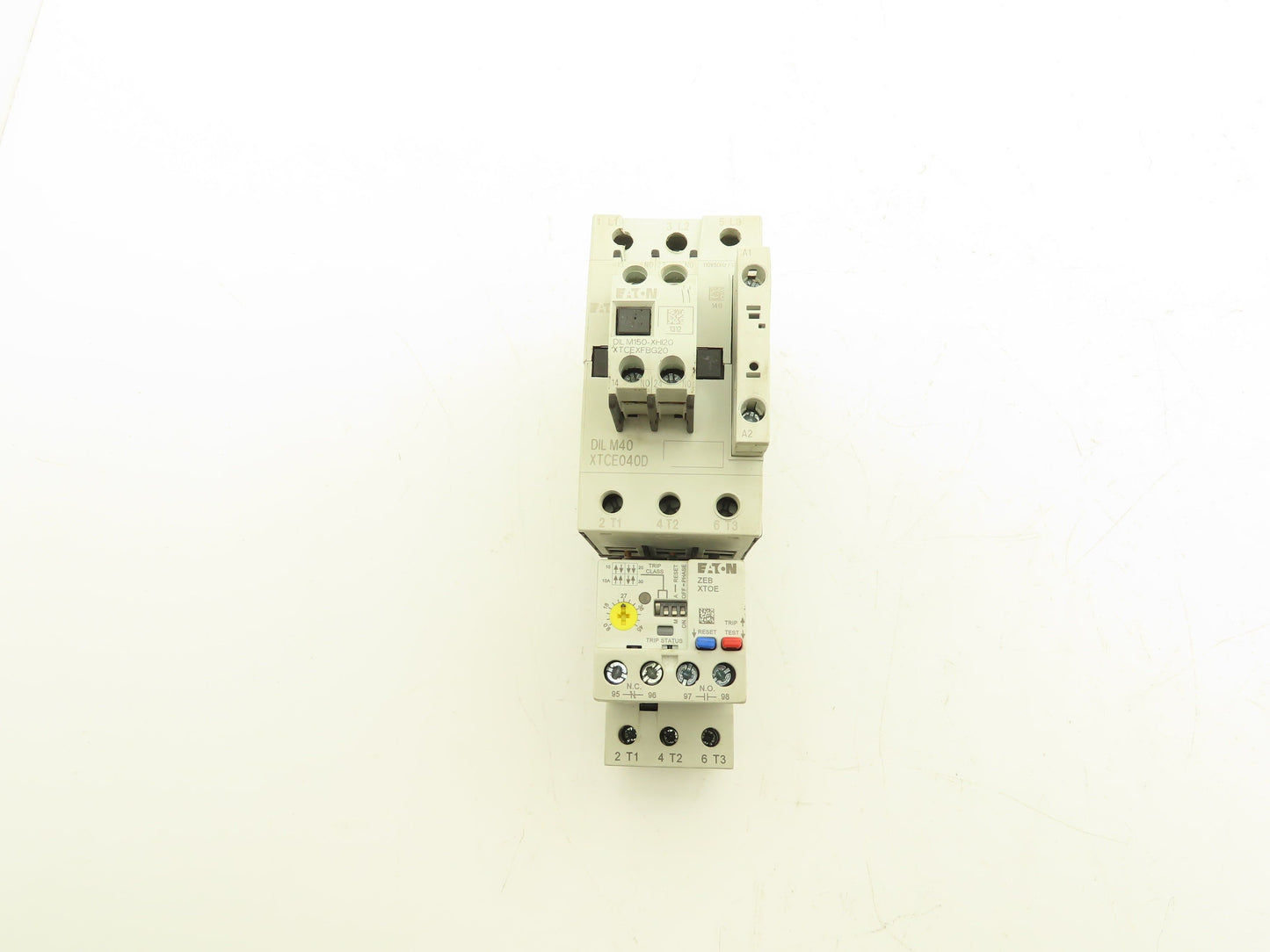 Eaton XTOE045DCS XTCE040D DIL M40 Motor Starter Thermal Overload 3PH 480VAC 45A