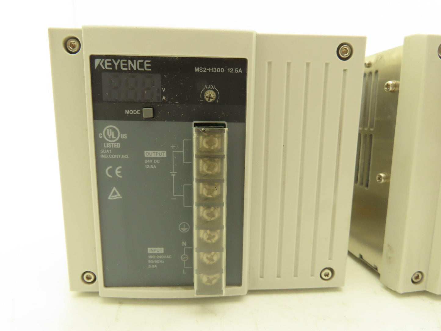 Keyence MS2-H300 Power Supply Module 100-240VAC In 24VDC 12.5A Out Lot of 2